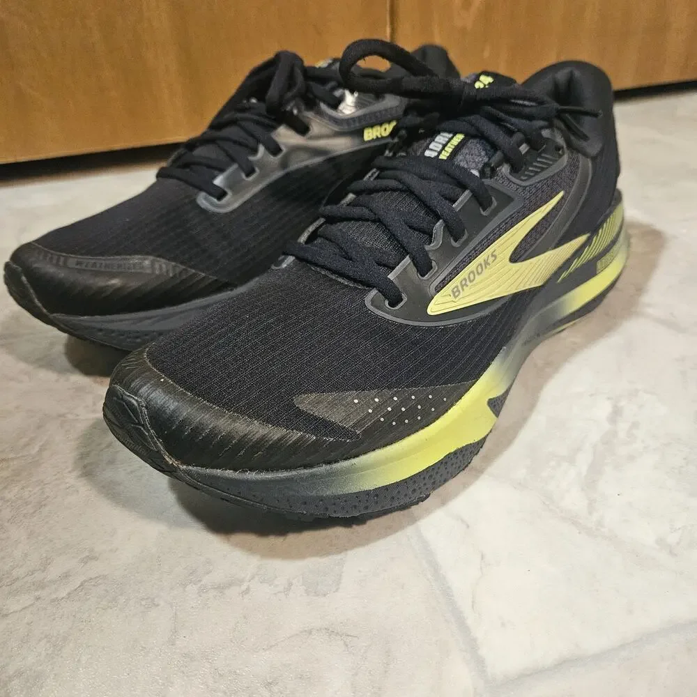 Brooks Adrenaline GTS 24  Black Yellow Running Shoes 1104381D033 Men Size 11